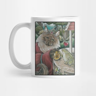 The Frog Princess Cat - Black Outlined Version Mug